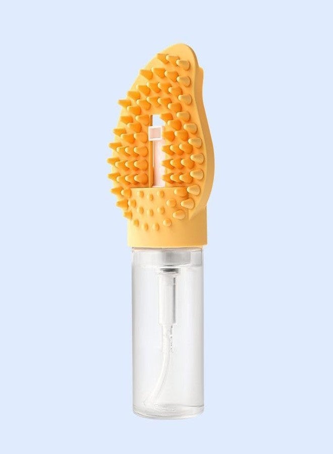 minitul Pet Bath Brush with Soap Dispenser | Soft Silicone Dog & Cat Grooming Brush | Shedding, Massage & Bath Brush with Comfortable Grip Handle | Easy to Clean Pet Shampoo Brush,pack of 1,(multi color) - Image 1